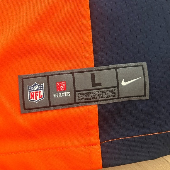 NFL Miller Broncos Bright Orange and Navy Jersey - Picture 4 of 5